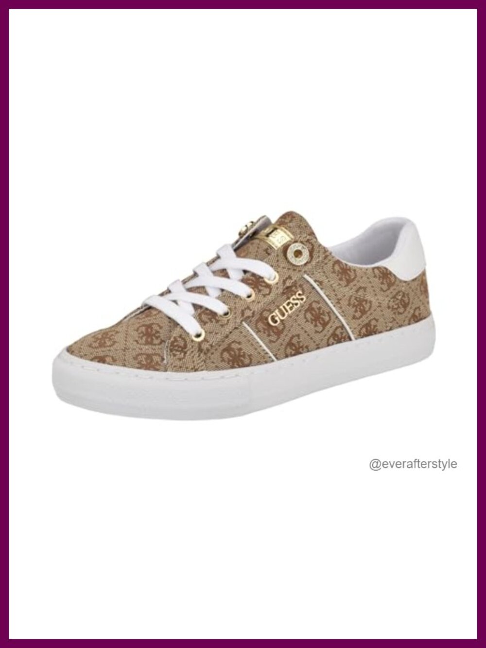 Quilted Faux Leather Lace-Up Platform Sneakers